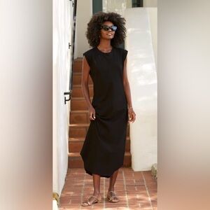 NWOT Frank & Eileen Cory Vintage Muscle Tee Maxi Dress Black Small
